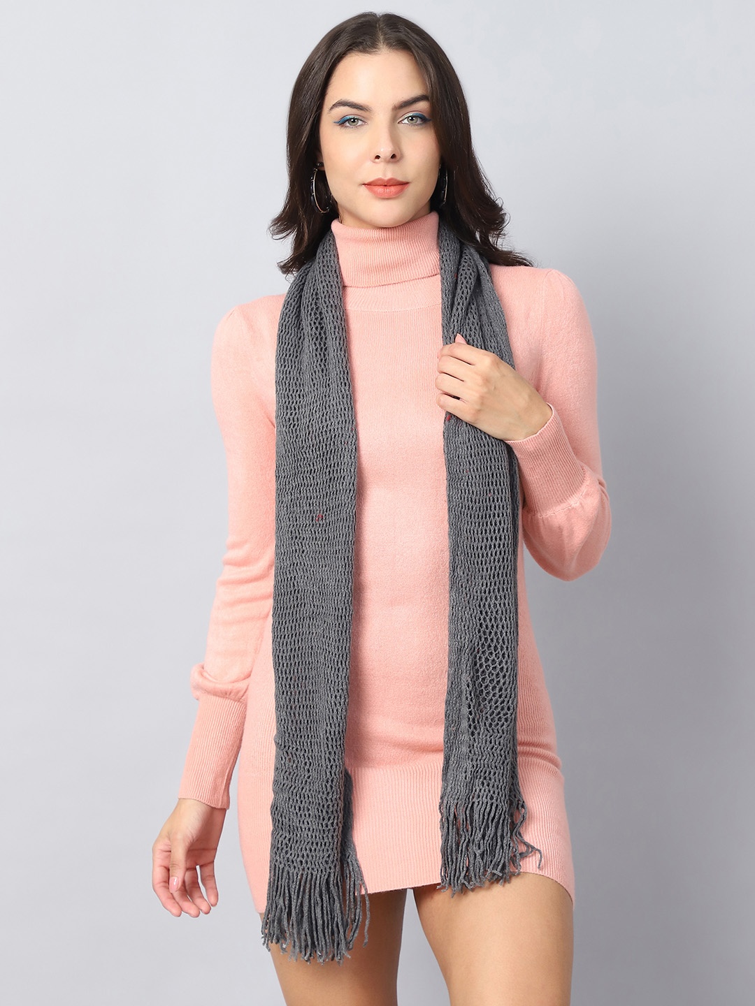 

ELLIS Women Acrylic Mufflers, Grey