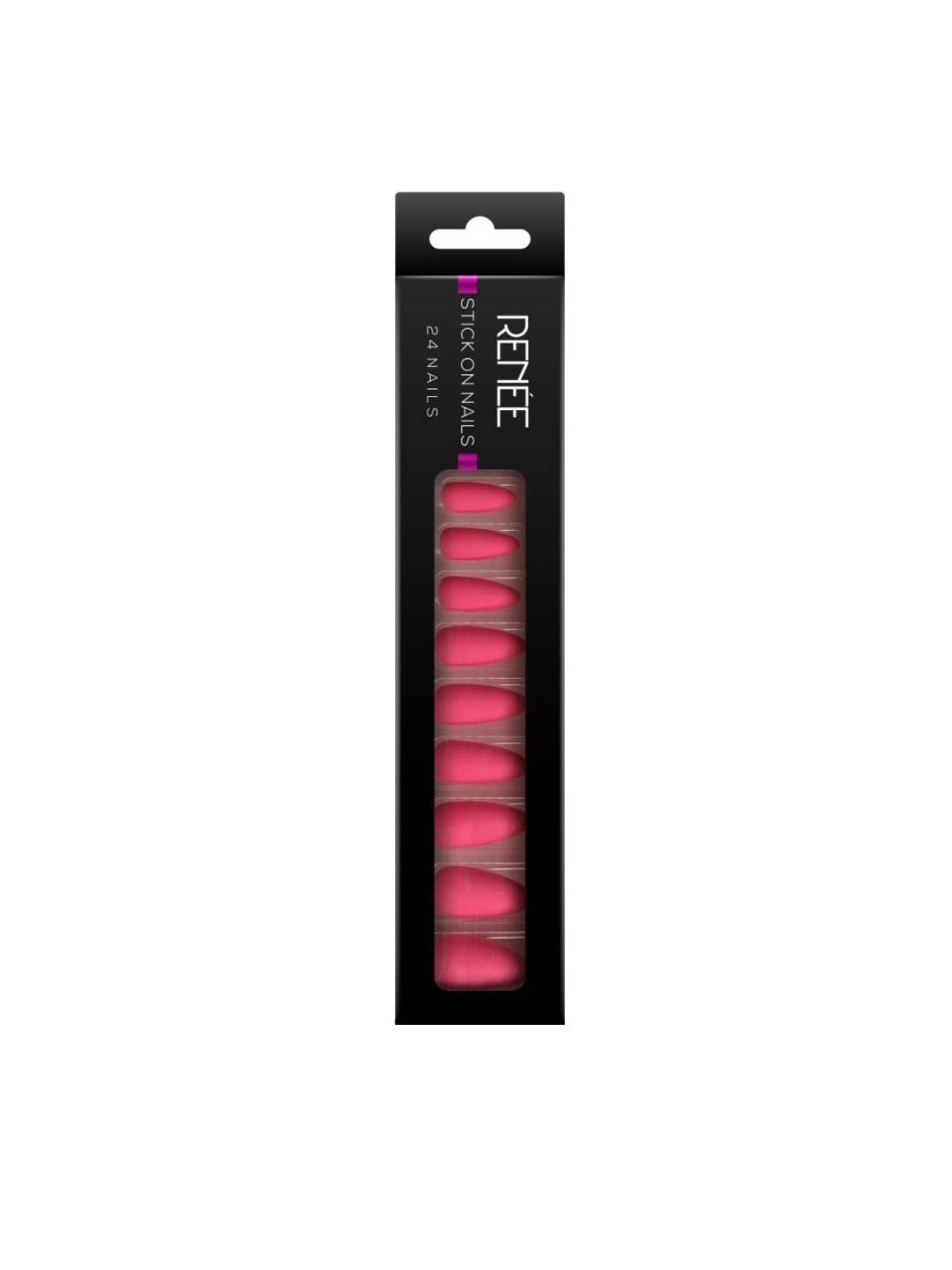 

Renee Set Of 24 Stick On Nails - L MTN 02, Magenta