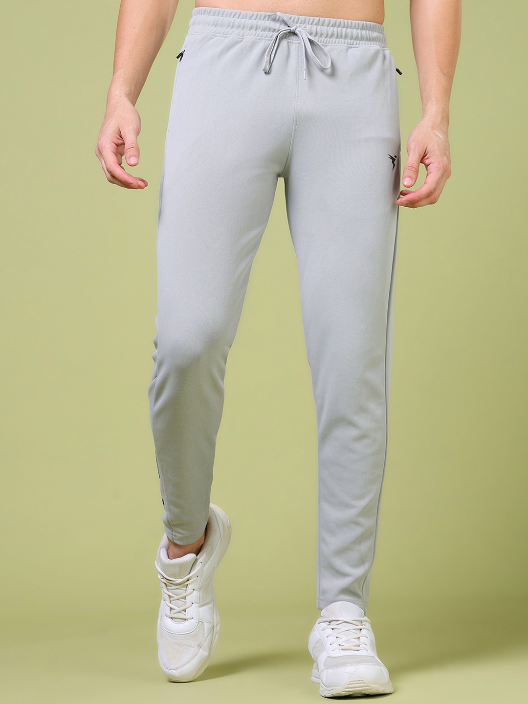 

Technosport Men Slim-Fit Mid-Rise Sports Joggers, Grey