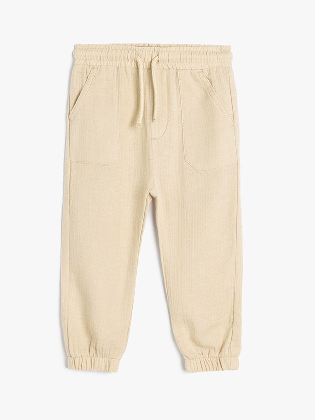 

Koton Boys Mid-Rise Regular Fit Joggers Trousers, Beige