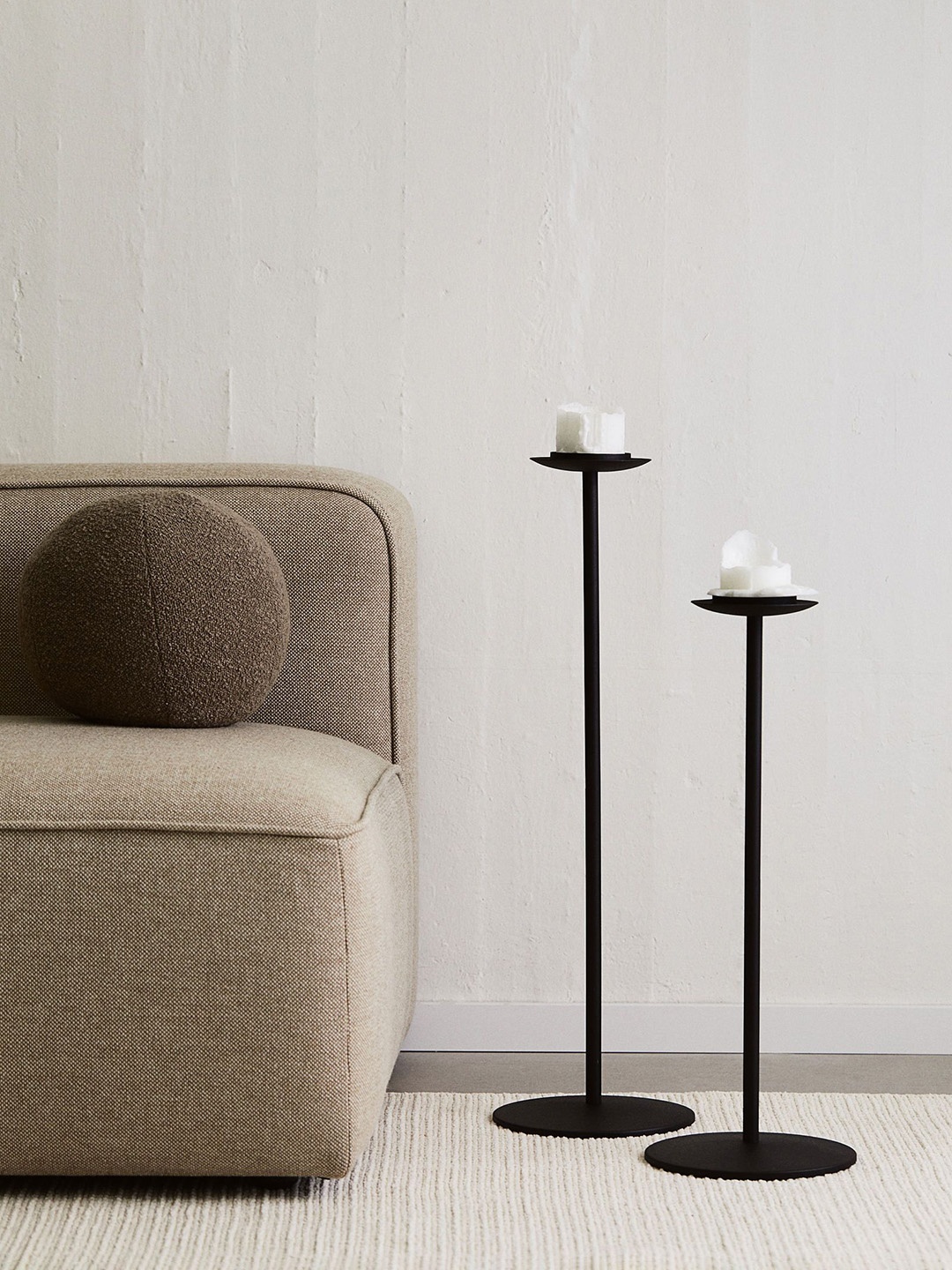 

H&M Black Extra Tall Metal Candle Holder