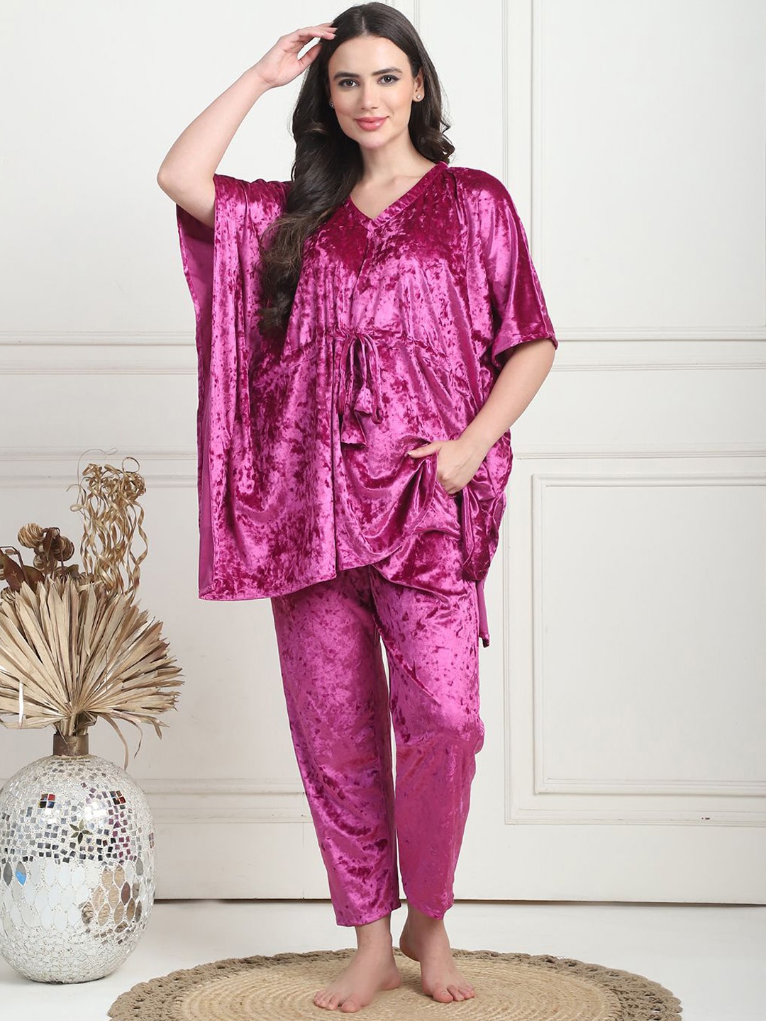 

TAG 7 Women Night suit, Pink