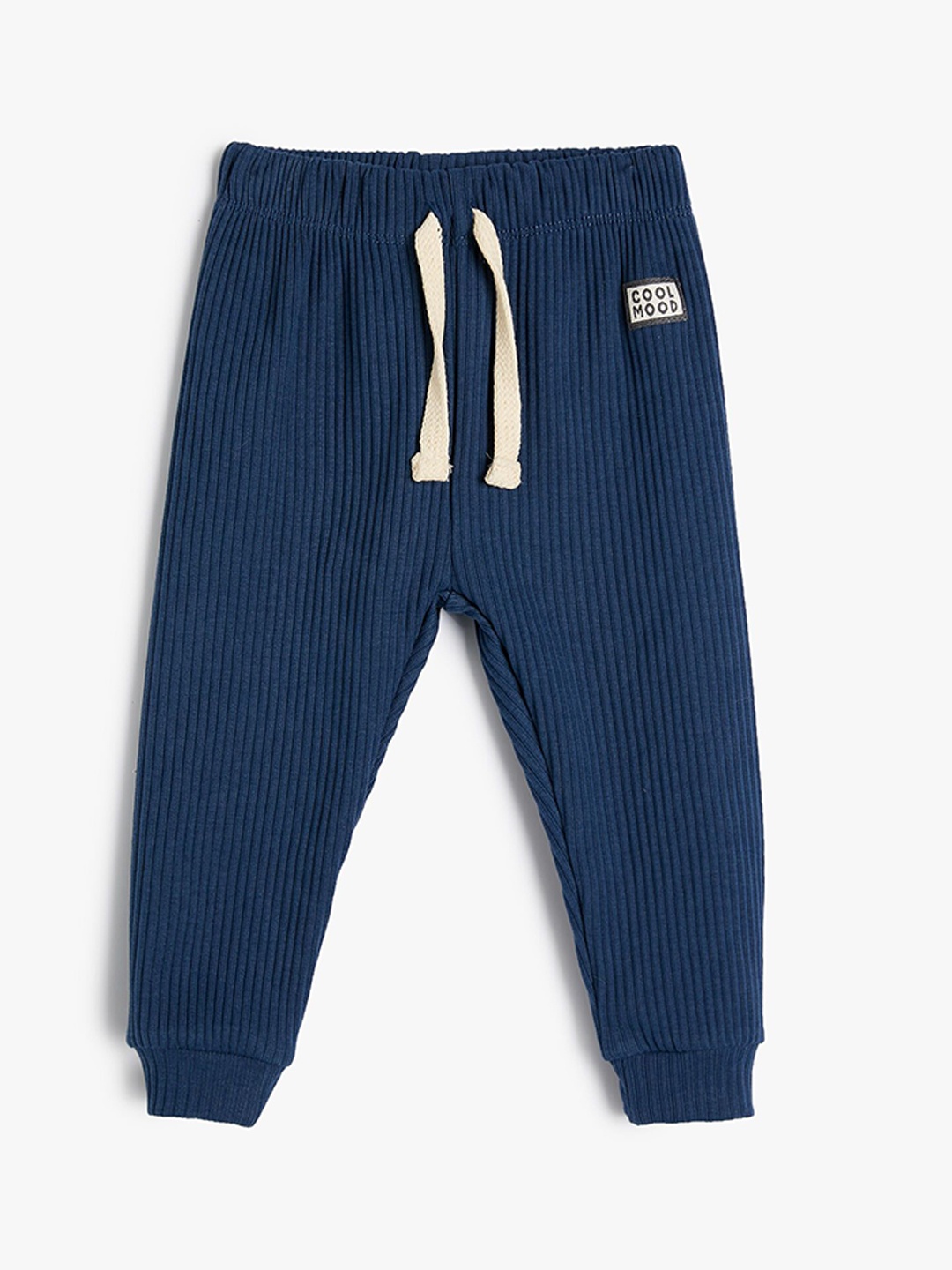 

Koton Infant Boys Striped Mid-Rise Joggers, Navy blue