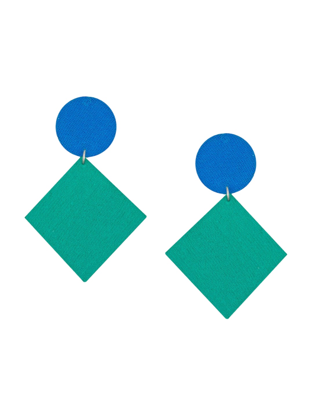 

Sangria Blue Geometric Shaped Drop Earrings