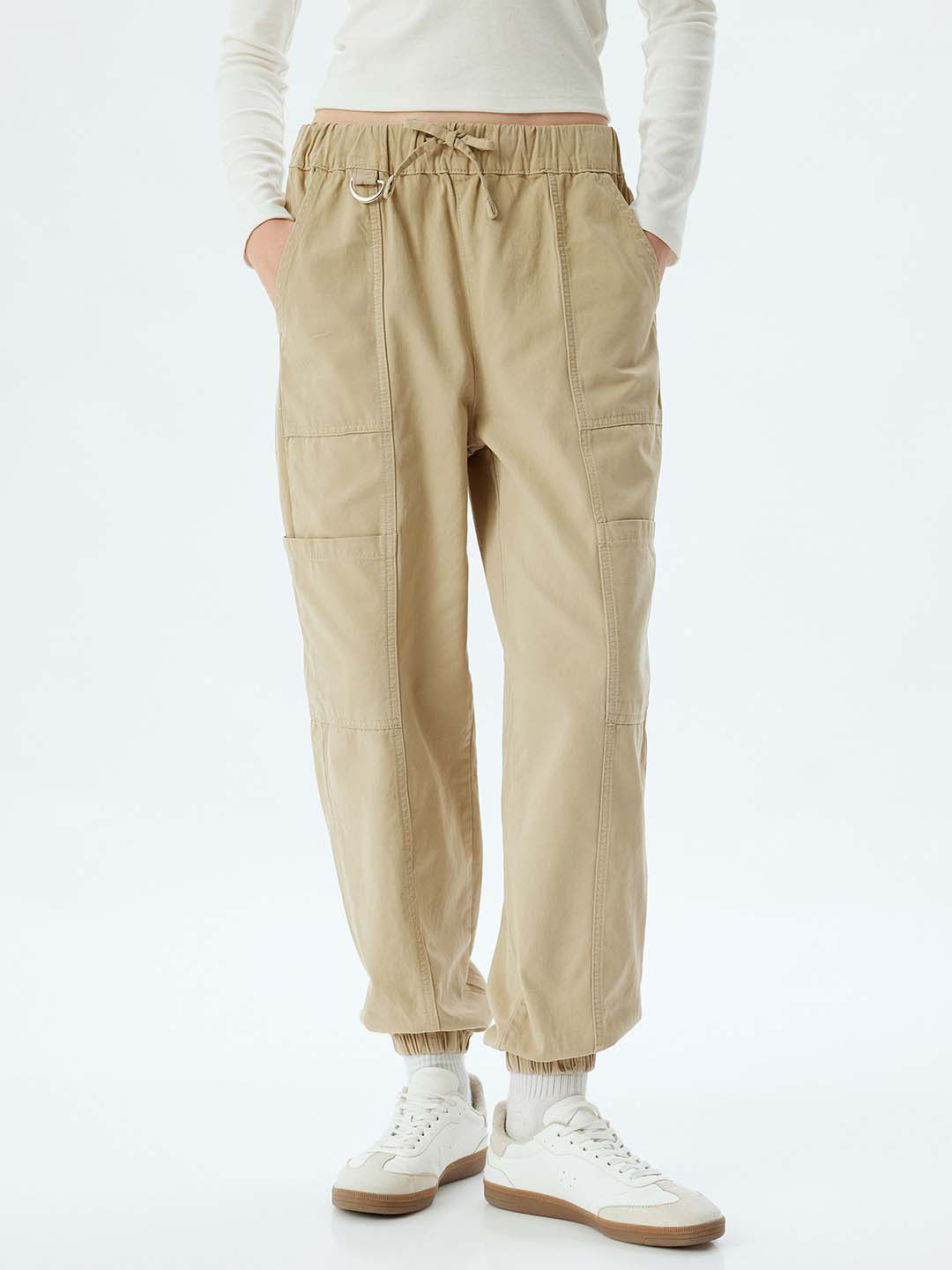 

Koton Women Slim Fit Joggers, Beige