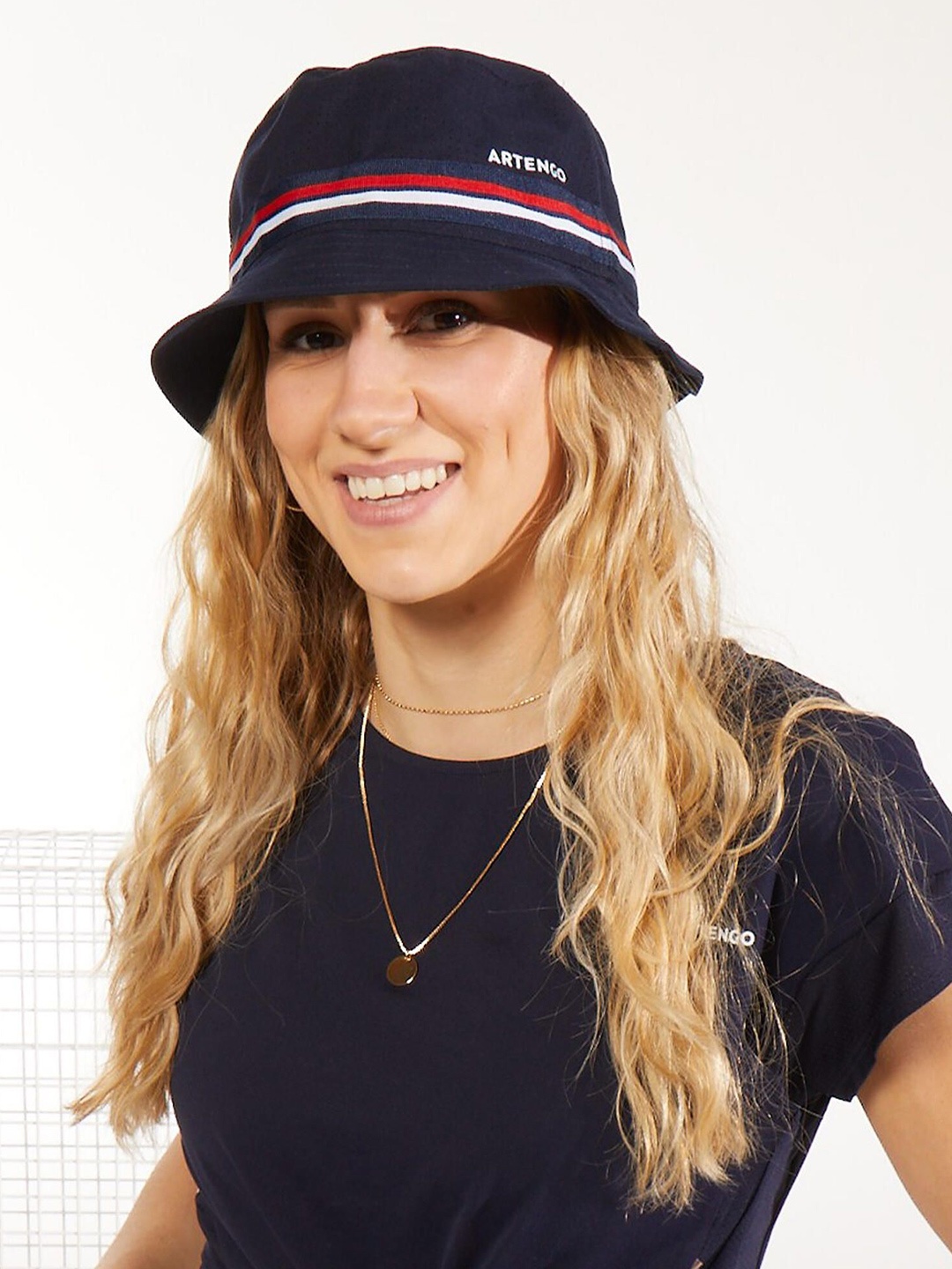

Artengo By Decathlon Women Navy Blue Sun Protection Cap