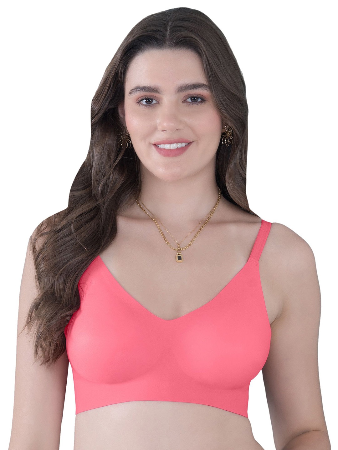

Tweens Seamless Bonded Lightly Padded InvisiBra, Coral