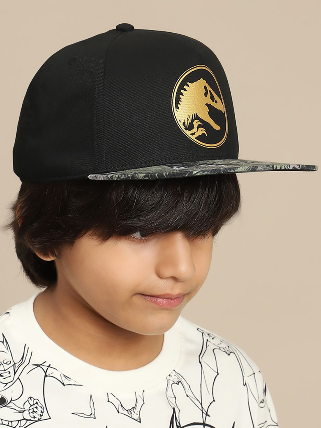 

Kids Ville Boys Jurassic World Printed Caps, Black