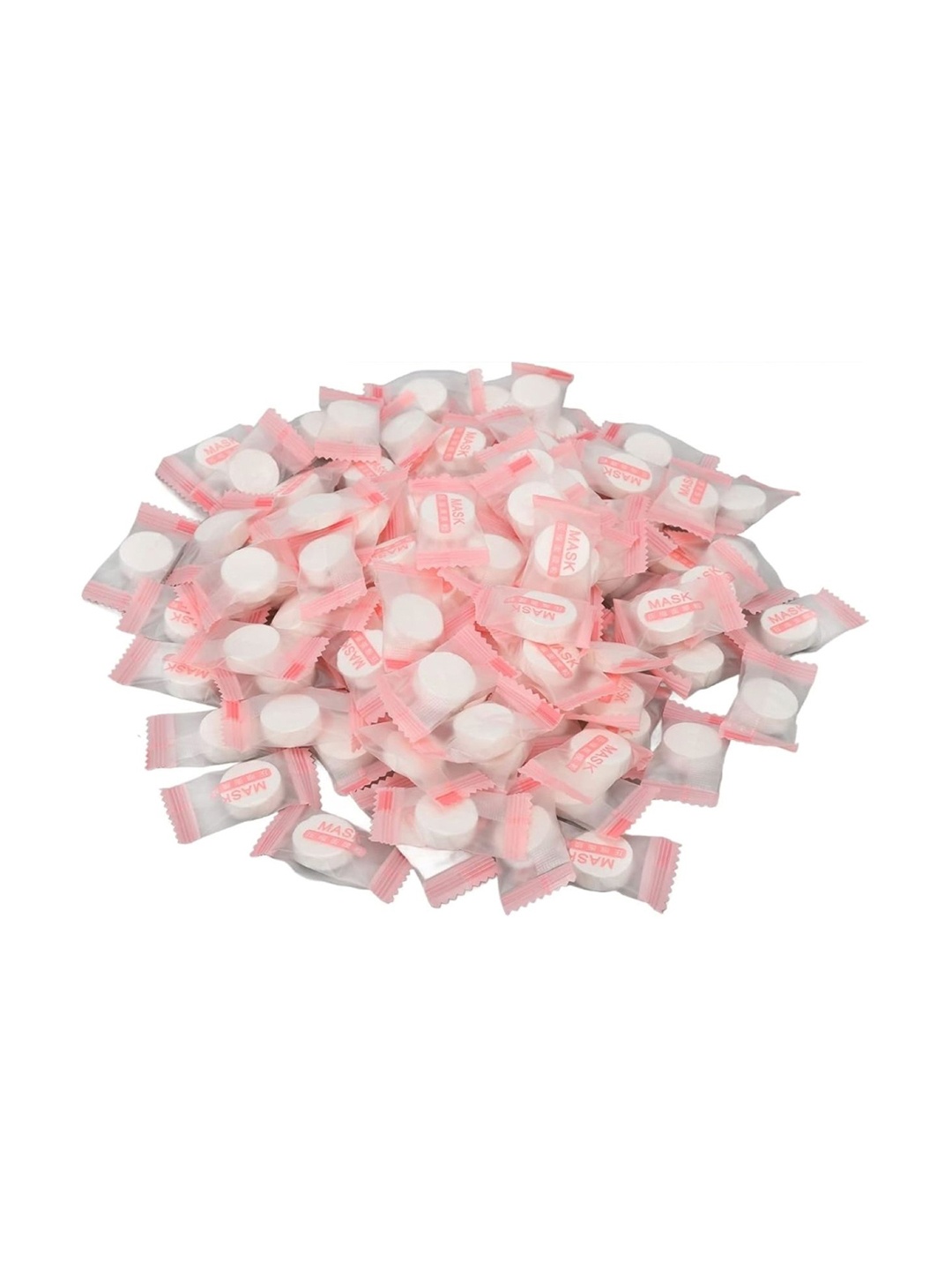 

RANORE Set Of 100 Compressed Face Mask Spa Sheets, White