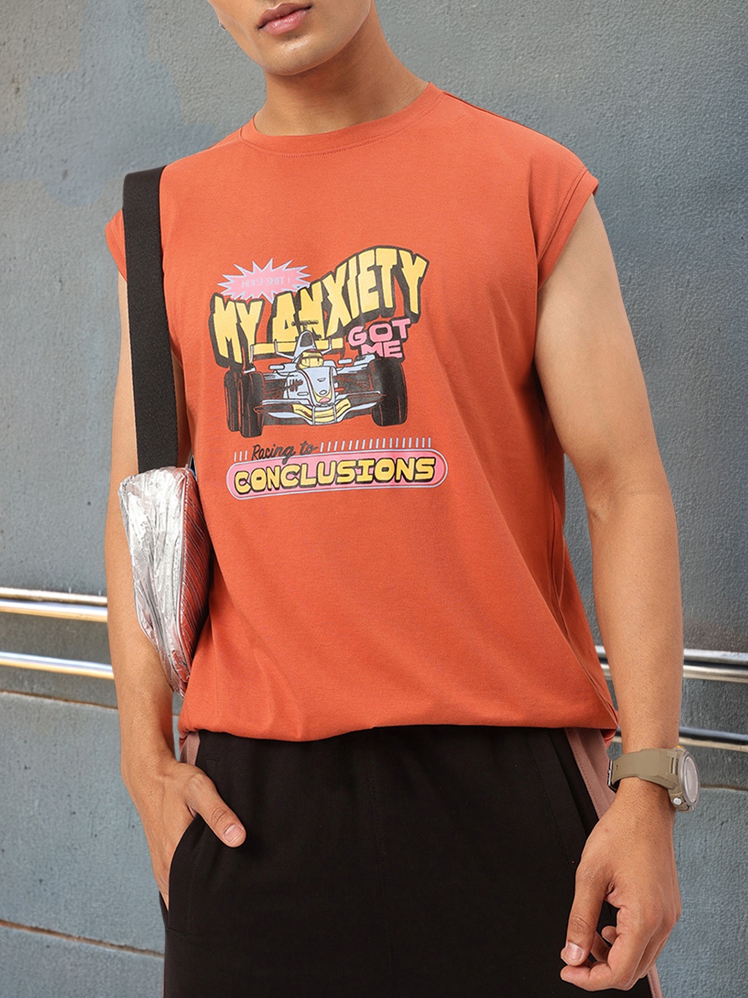 

Kook N Keech Knit Coolness Printed T-shirt, Orange