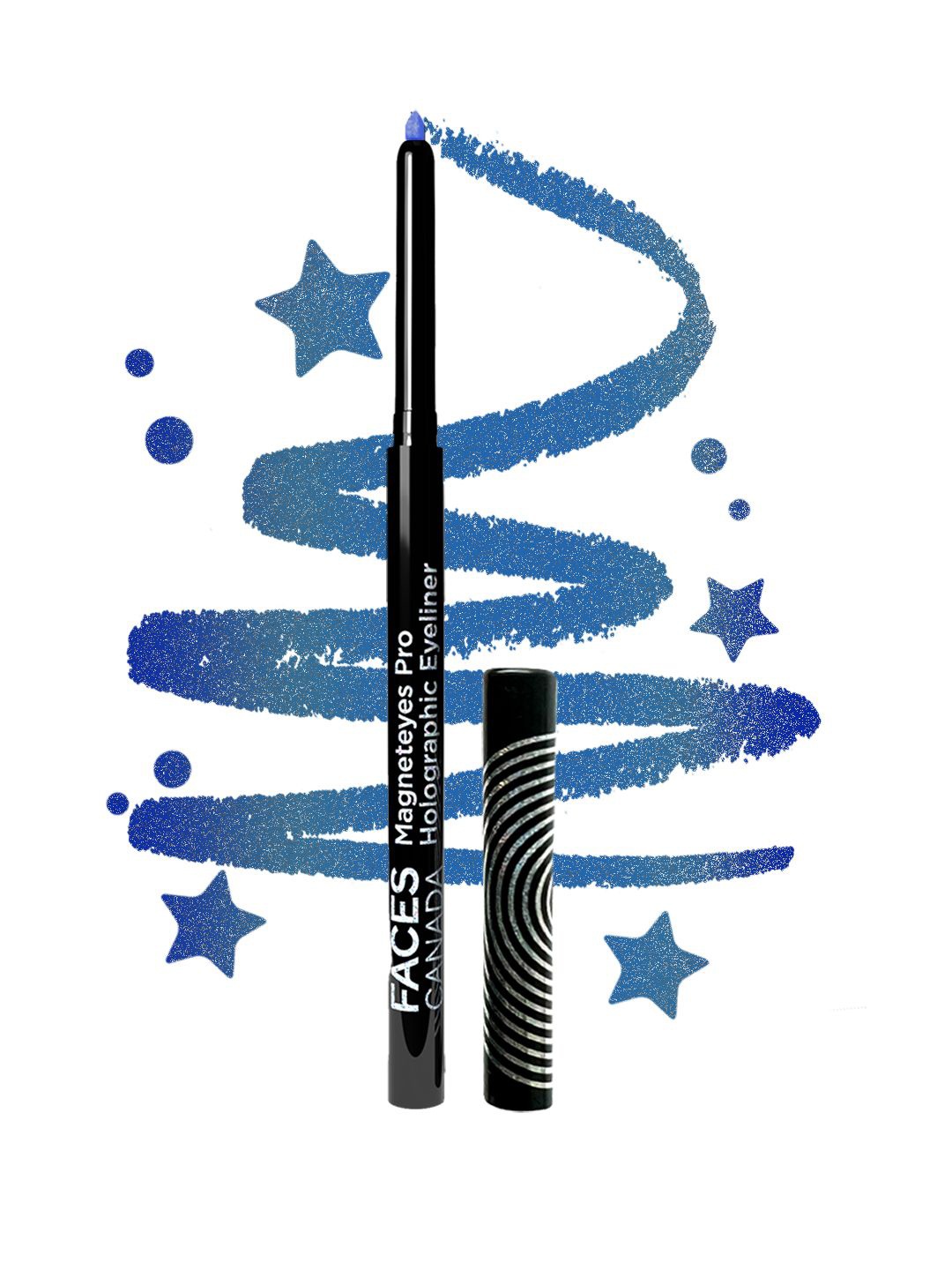 

FACES CANADA Magneteyes Pro Waterproof Holographic Eyeliner-0.25g-Peacock Dance 02, Blue