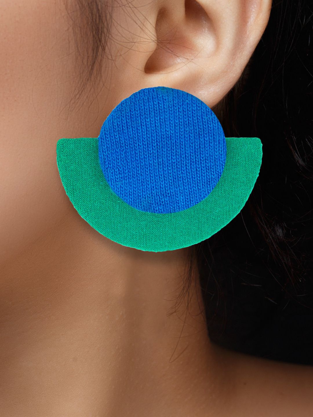 

Sangria Geometric Shaped Studs, Blue