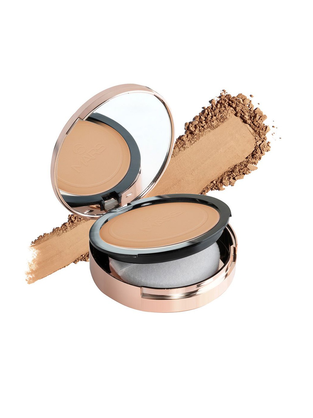

MARS Matte On Compact Powder With Applicator Puff- 8g- 05- Honey, Bronze