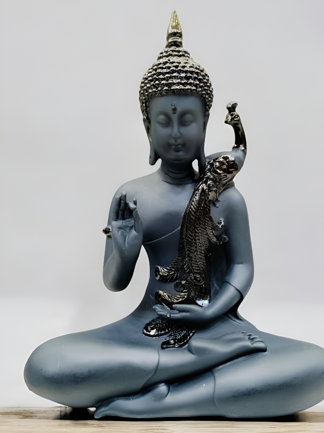 

SANKALAN CREATIONS Blue Buddha Figurine Showpiece