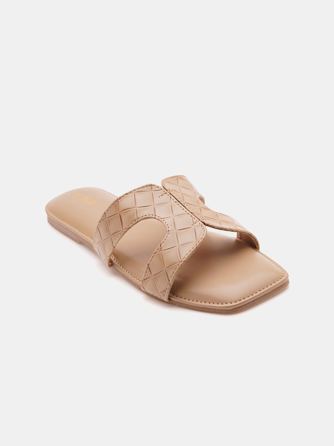

R&B Women Open Toe Flats, Nude