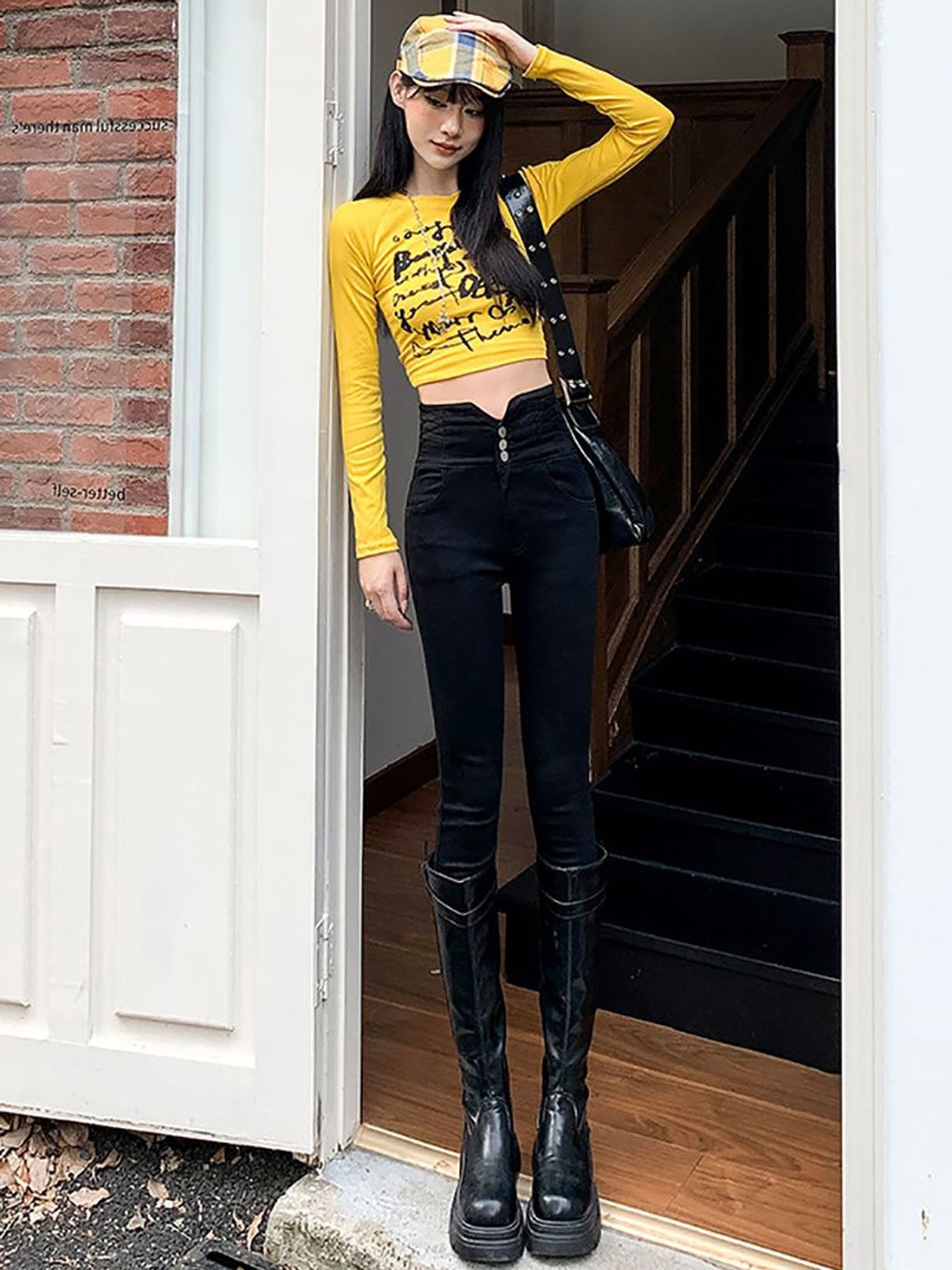 

StyleCast x Revolte Women Super Skinny Fit Jeans, Black