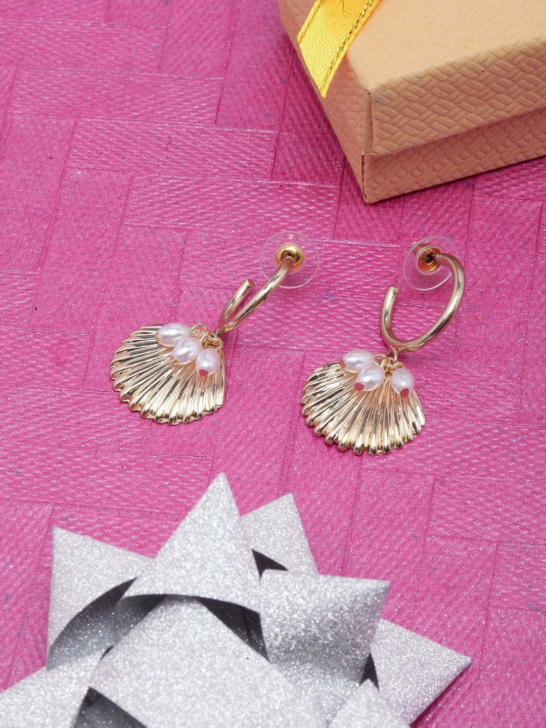 

KPOP Gold-Plated Contemporary Beaded Drop Earrings