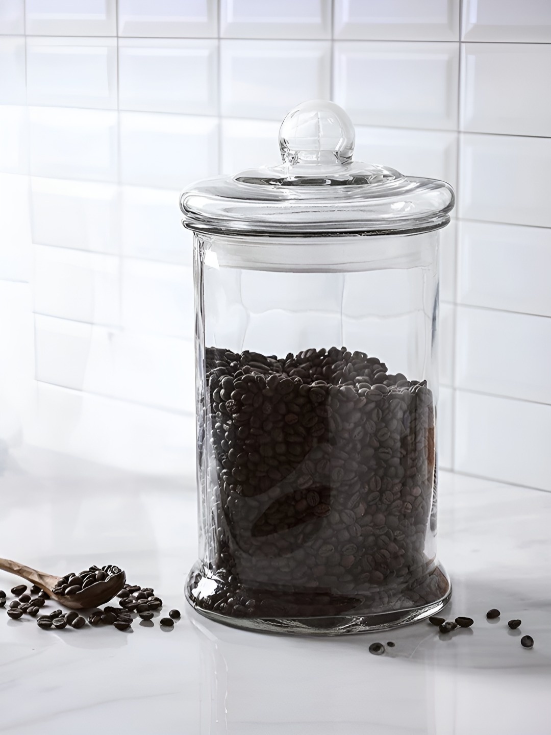 

The Better Home Transparent Glass Dishwasher Safe Container 4.7 L
