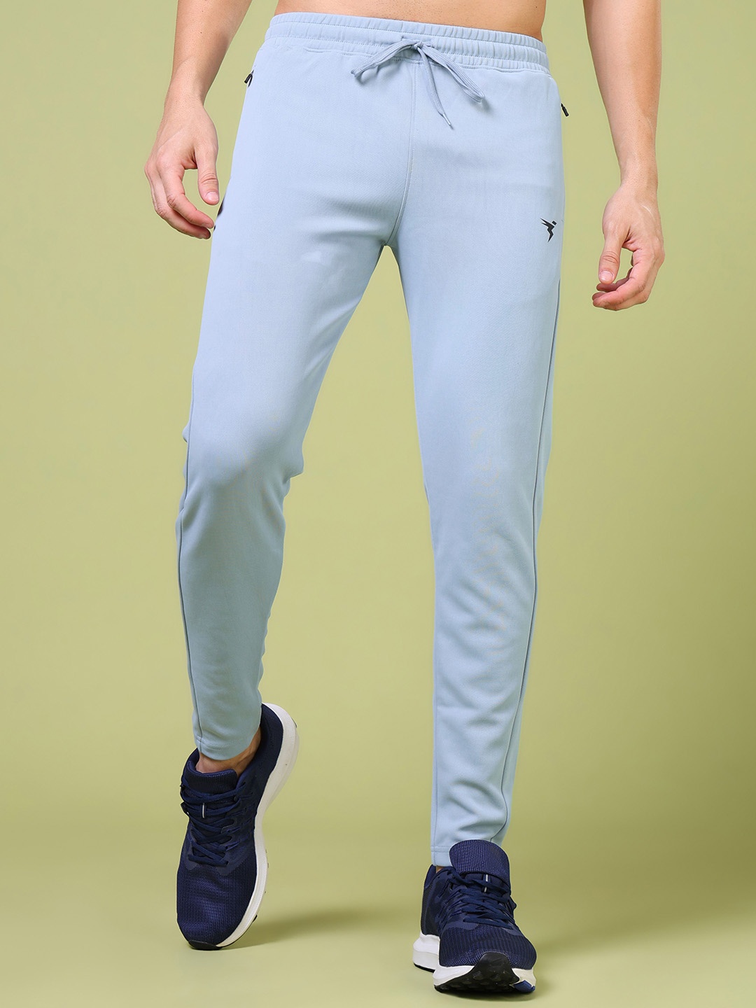 

Technosport Solid Slim Fit Sports Trackpants with ELASTO PLUS, Blue