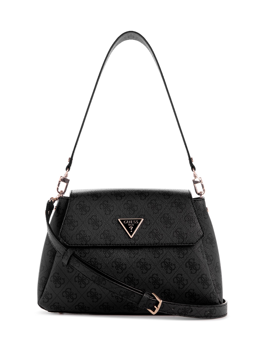 

GUESS Women Printed PU Shoulder Bag, Grey