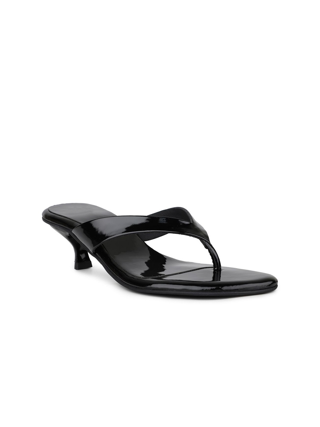 

Inc 5 Women Solid Kitten Sandals, Black