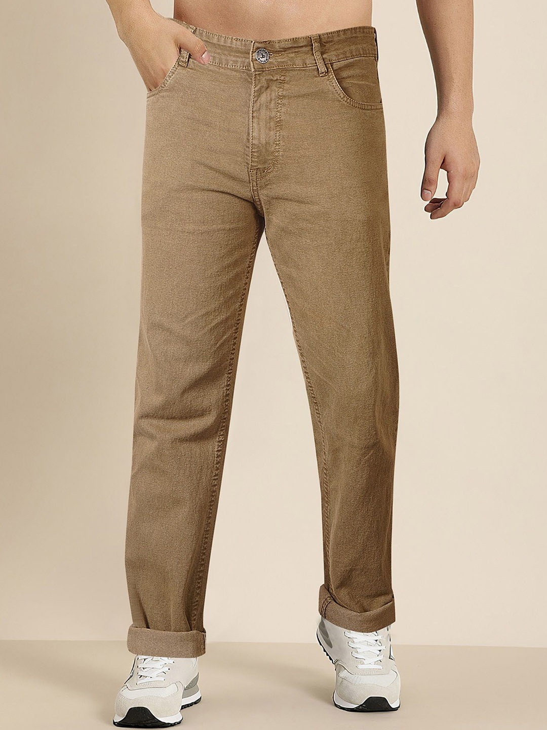 

Jb Just BLACK Men Urban Slim Fit Stretchable Jeans, Brown