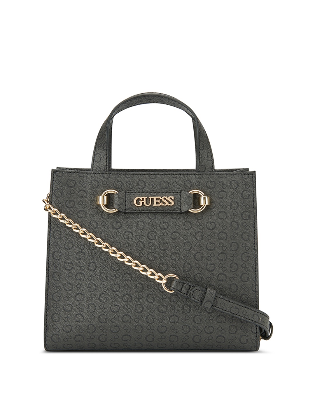 

GUESS Printed Structured Tote Bag, Grey