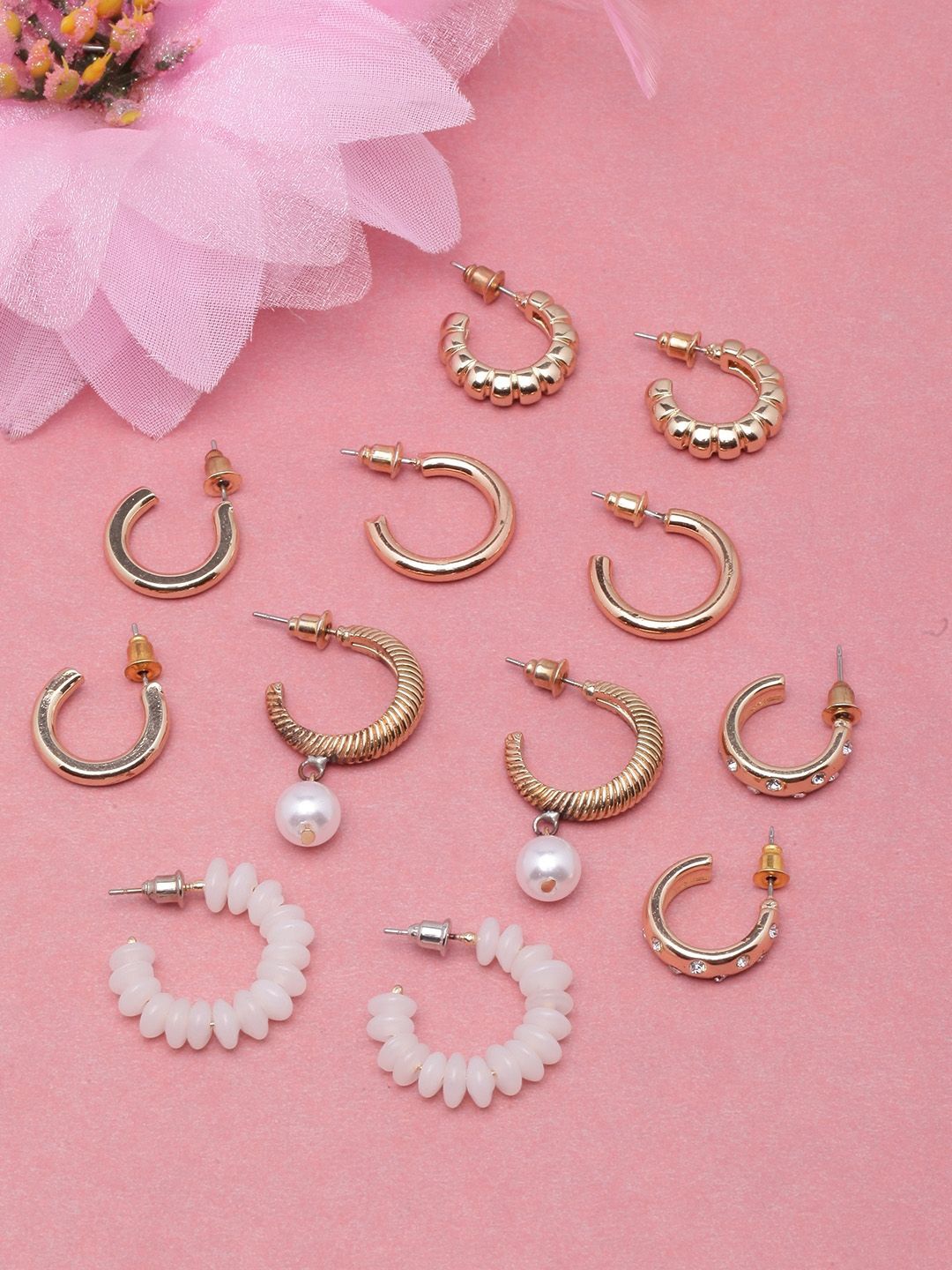 

KPOP Circular Half Hoop Earrings, Gold