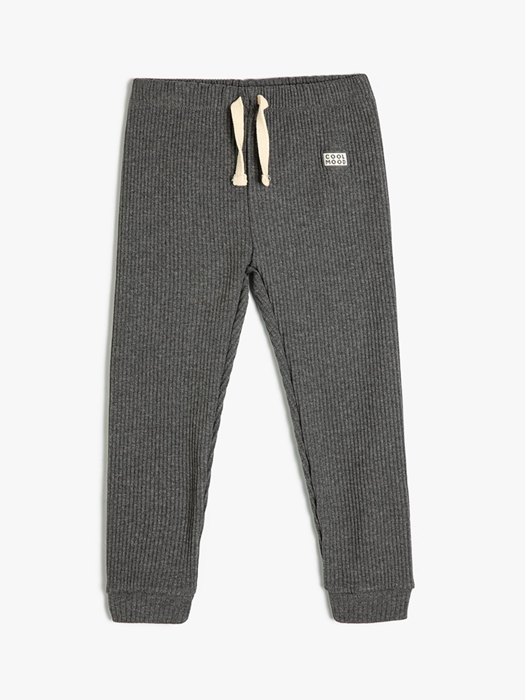 

Koton Boys Solid Mid-Rise Joggers, Grey