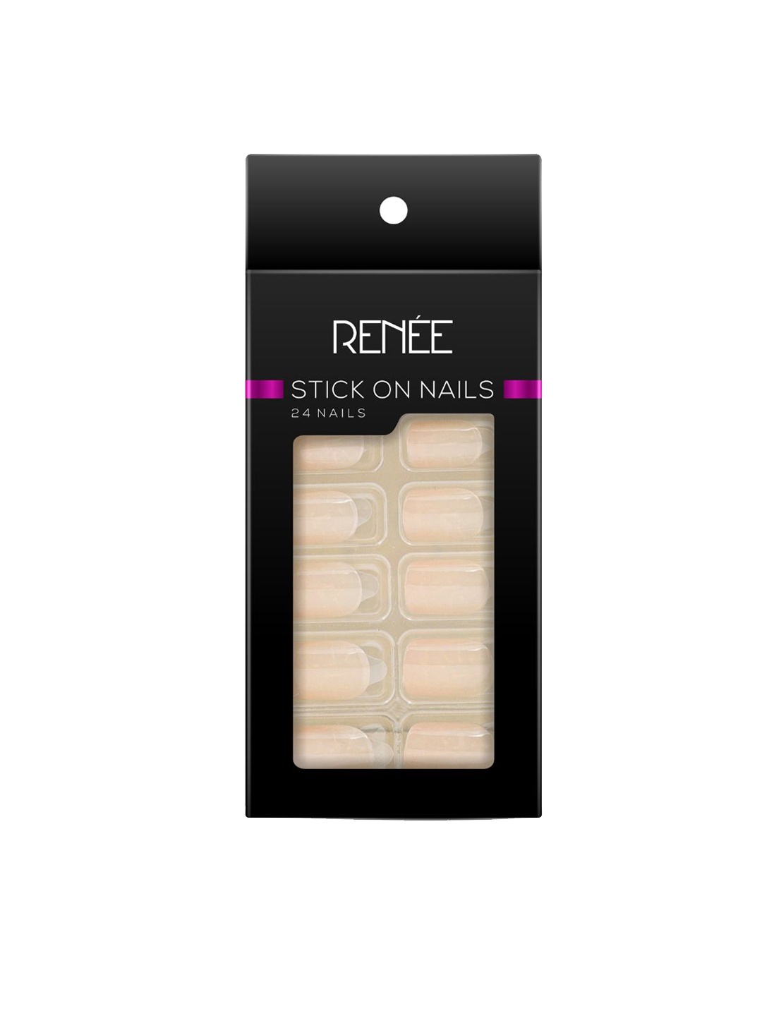 

RENEE Stick On Nails - BN 06 | Set of 24 Nails, Nude