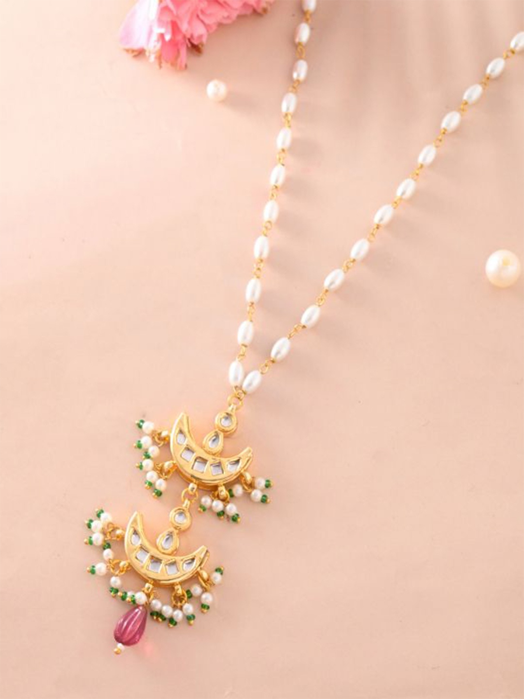 

DASTOOR Gold-Plated Beaded Necklace