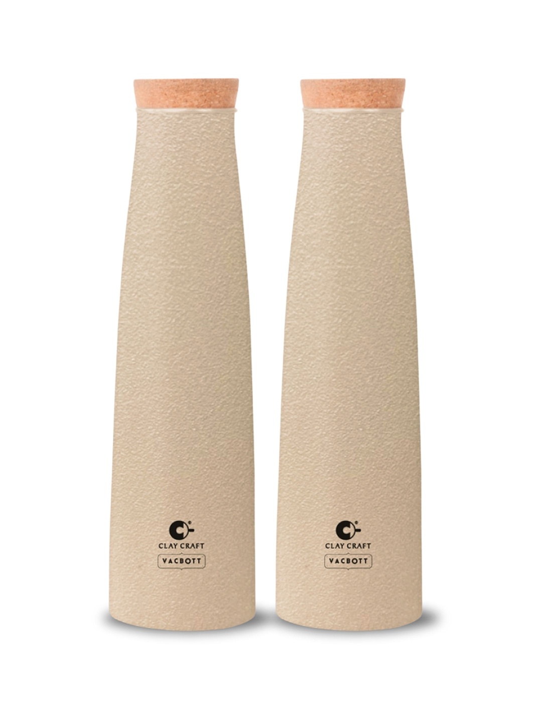 

Clay Craft Vacbott Chariott 900Ml Single-Wall Stainless Steel BIS Approved Water Bottle, Beige
