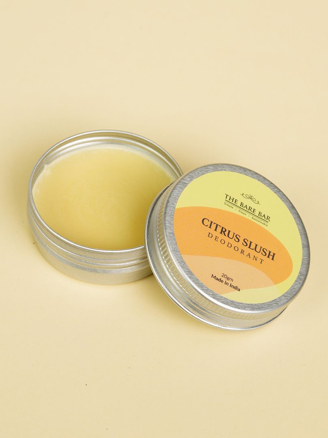 

The Bare Bar Citrus Slush Deodorant- 20 g, Cream