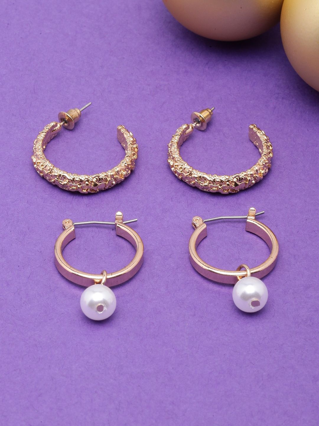 

KPOP Circular Half Hoop Earrings, Gold