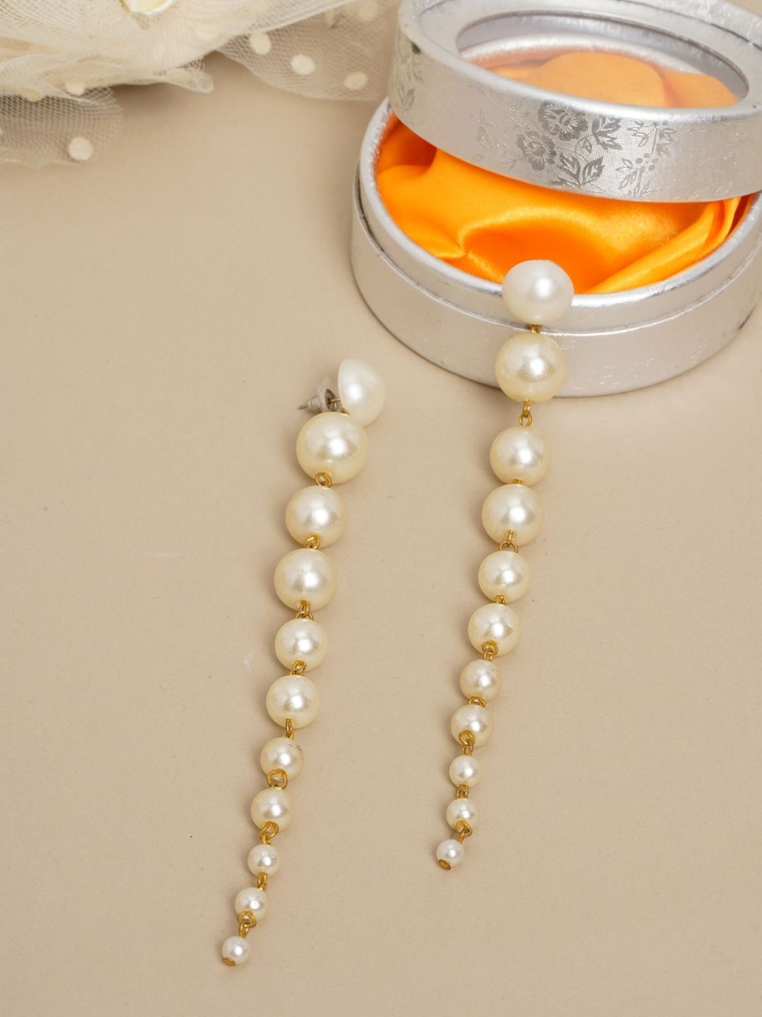 

KPOP Contemporary Drop Earrings, Gold