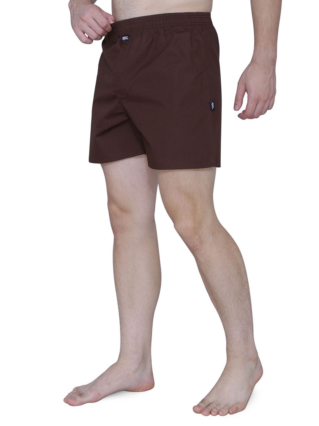 

RENZ Men Solid Cotton Boxers RBX2103_M, Burgundy