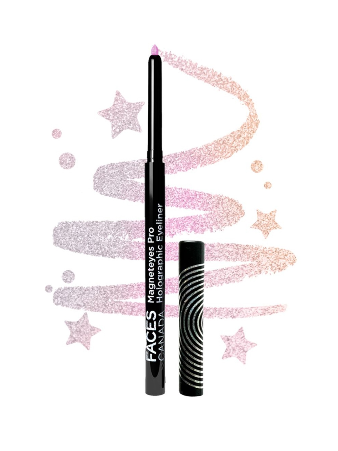 

FACES CANADA Magneteyes Pro Waterproof Holographic Eyeliner-0.25g-Confetti Sparkles 01, Pink