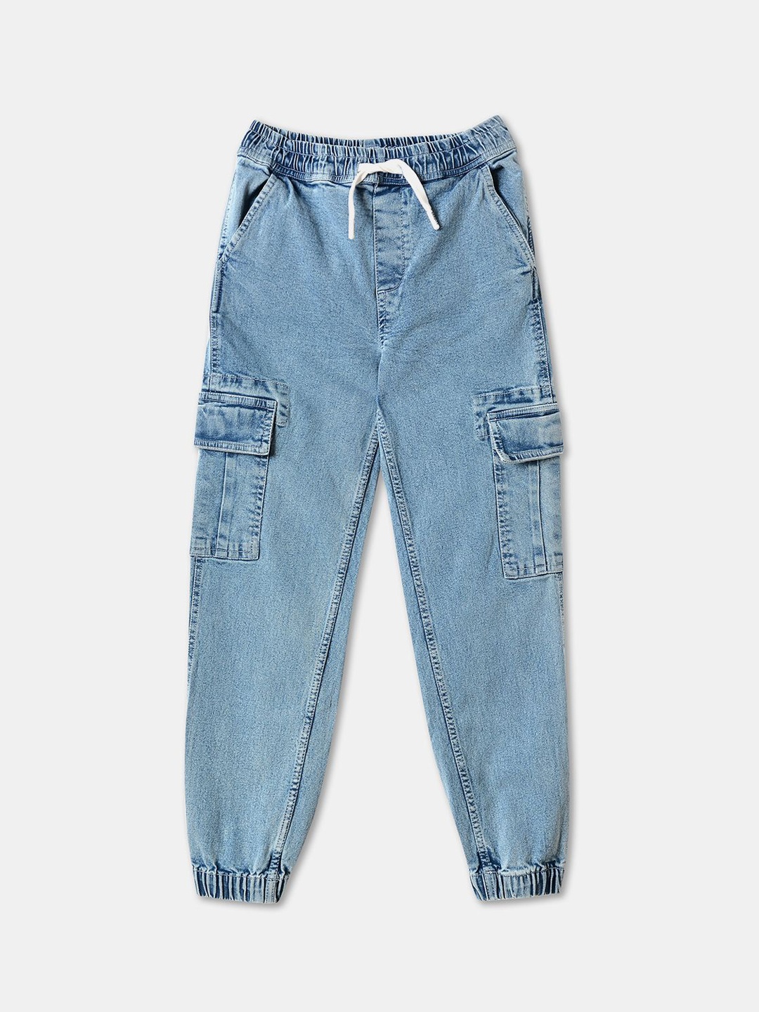 

R&B Boys Straight Fit Jogger Jeans, Blue