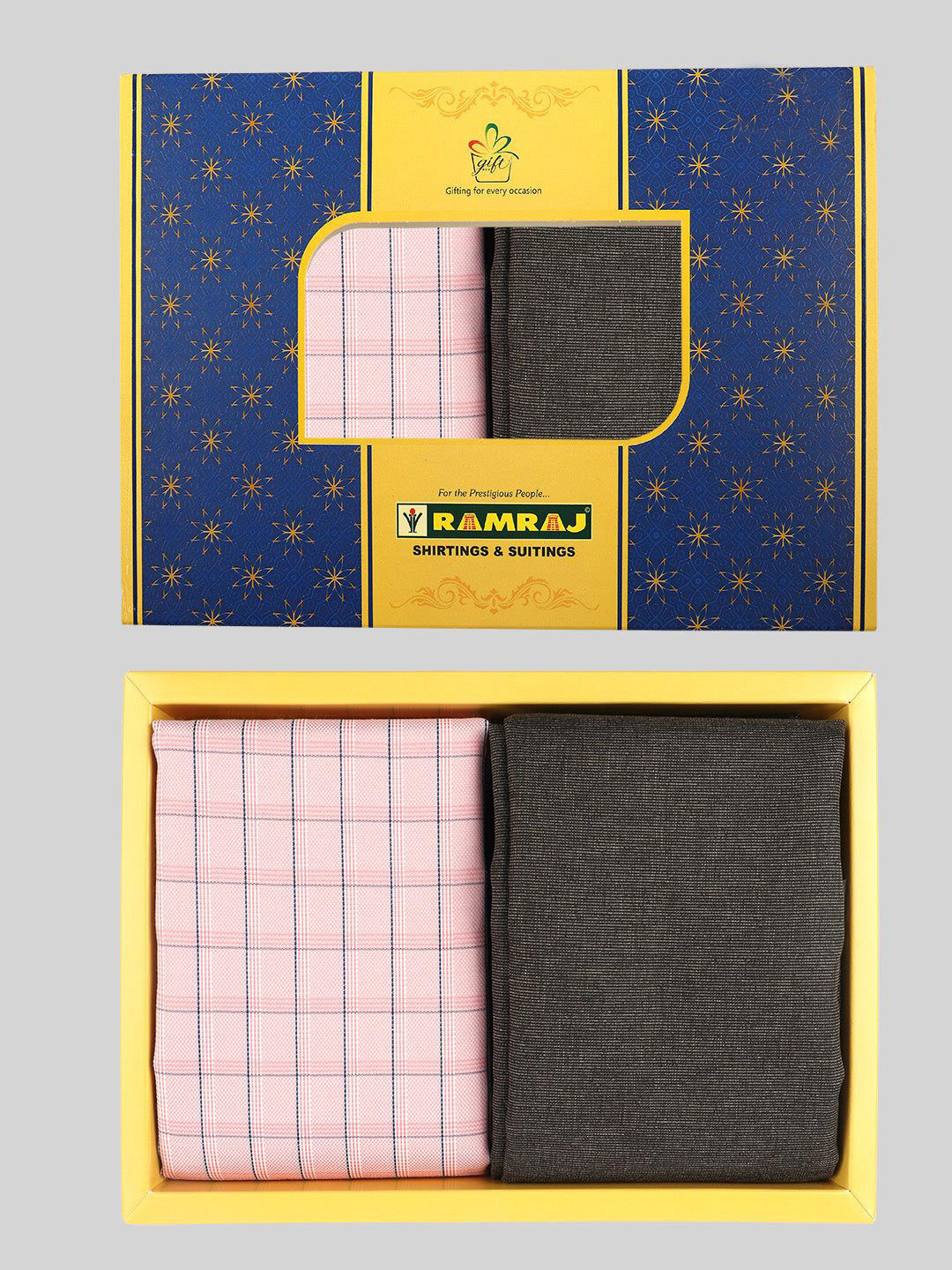 

Ramraj Men Checked Cotton Shirt and Trousers Clothing Fabric, Pink