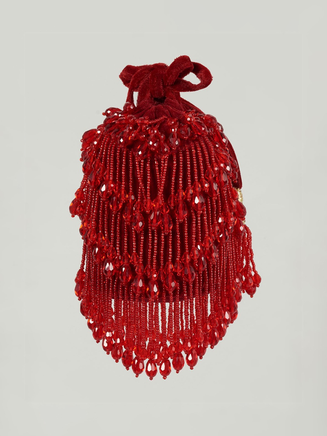 

Aloha by PS Shopper Sling Bag with Fringed, Red