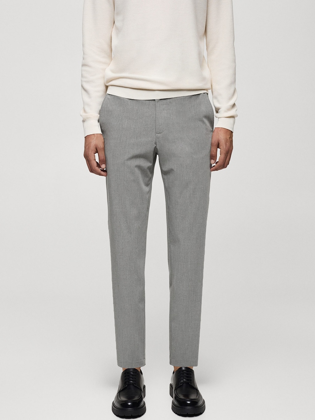 

MANGO MAN Smart Casual Trousers, Grey