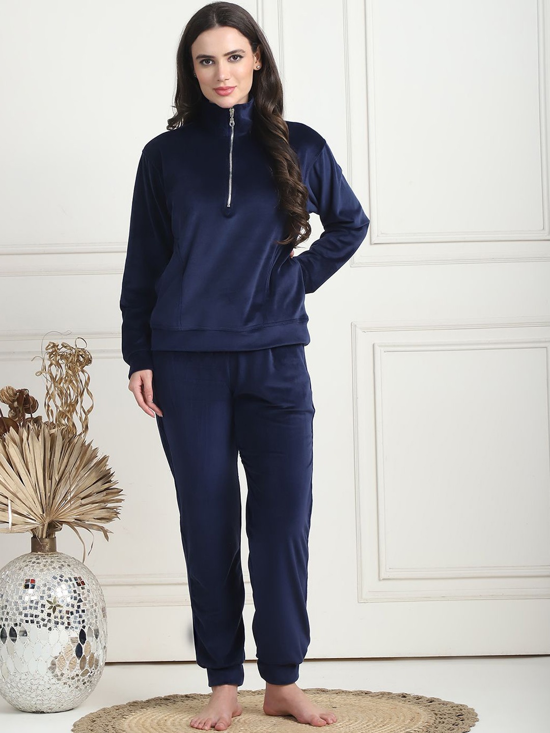 

TAG 7 Women Night suit, Navy blue