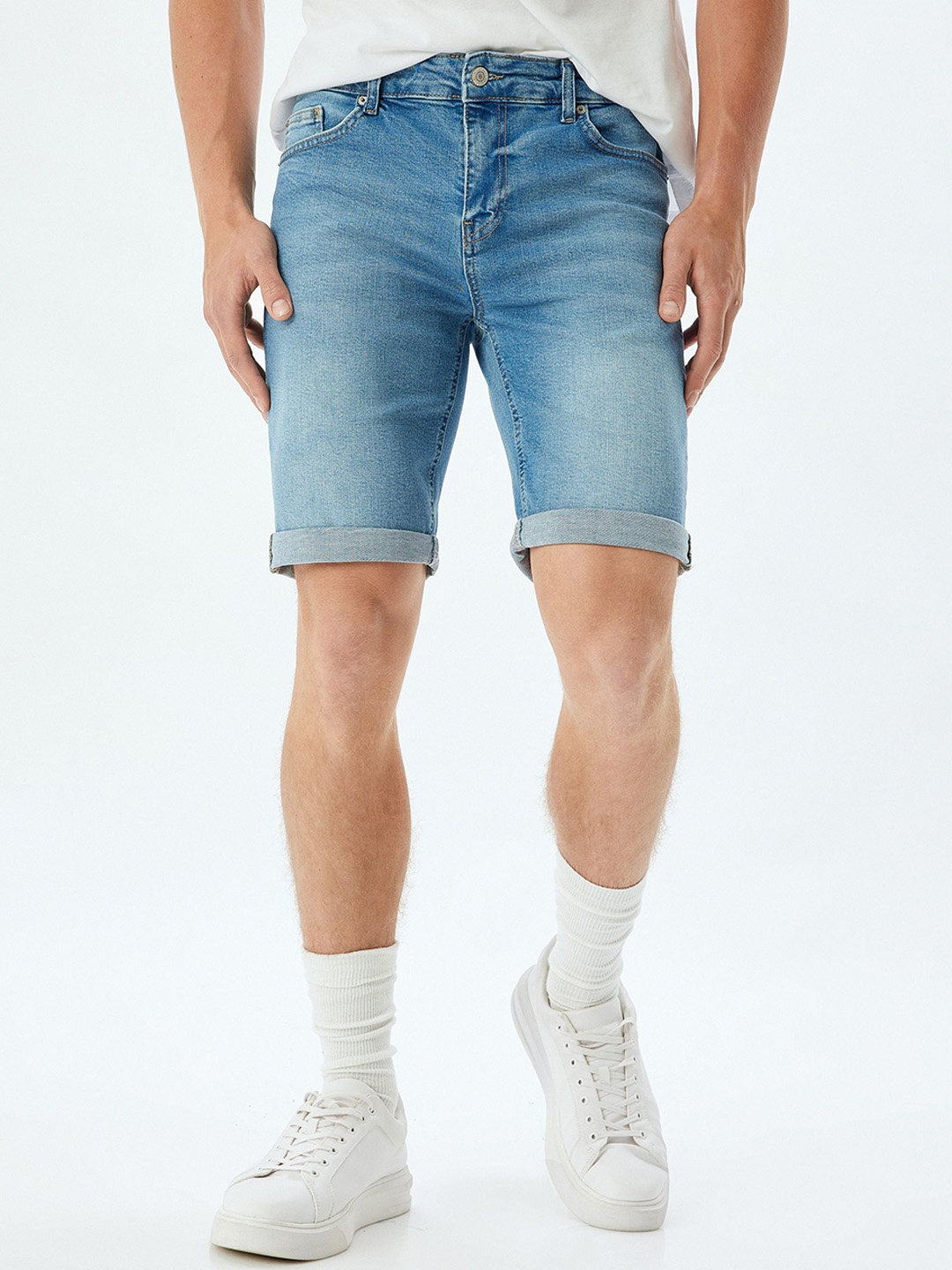 

Koton Men Slim Fit Shorts, Blue