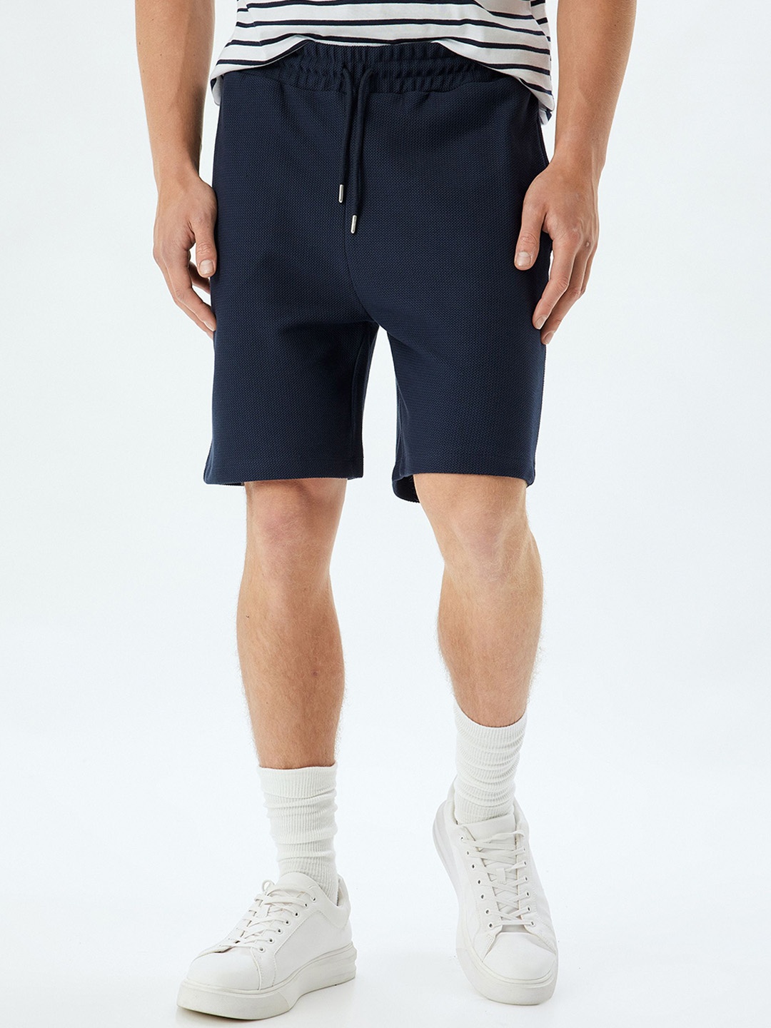 

Koton Men Mid-Rise Regular Fit Shorts, Blue