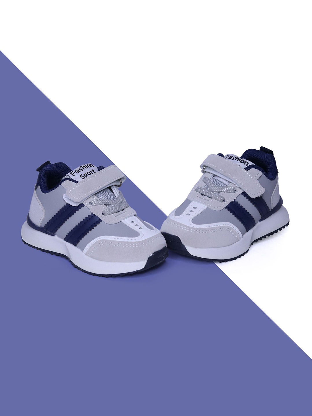 

BAESD Unisex Kids PU Solid Sneakers, Blue