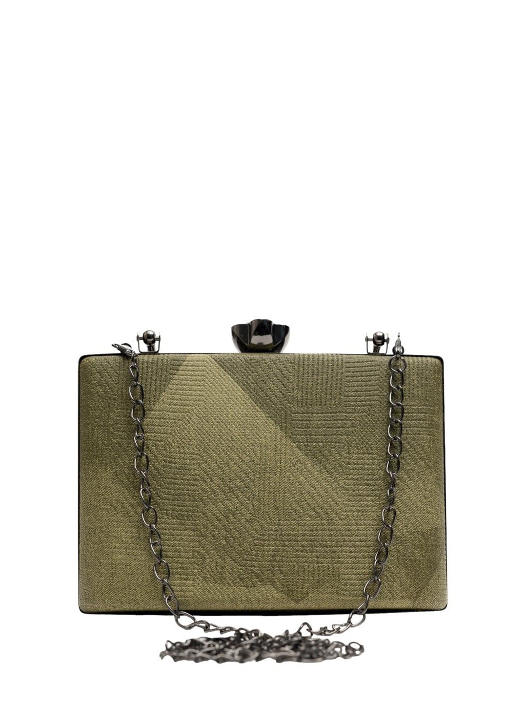 

Vdesi Embellished Box Clutch, Green