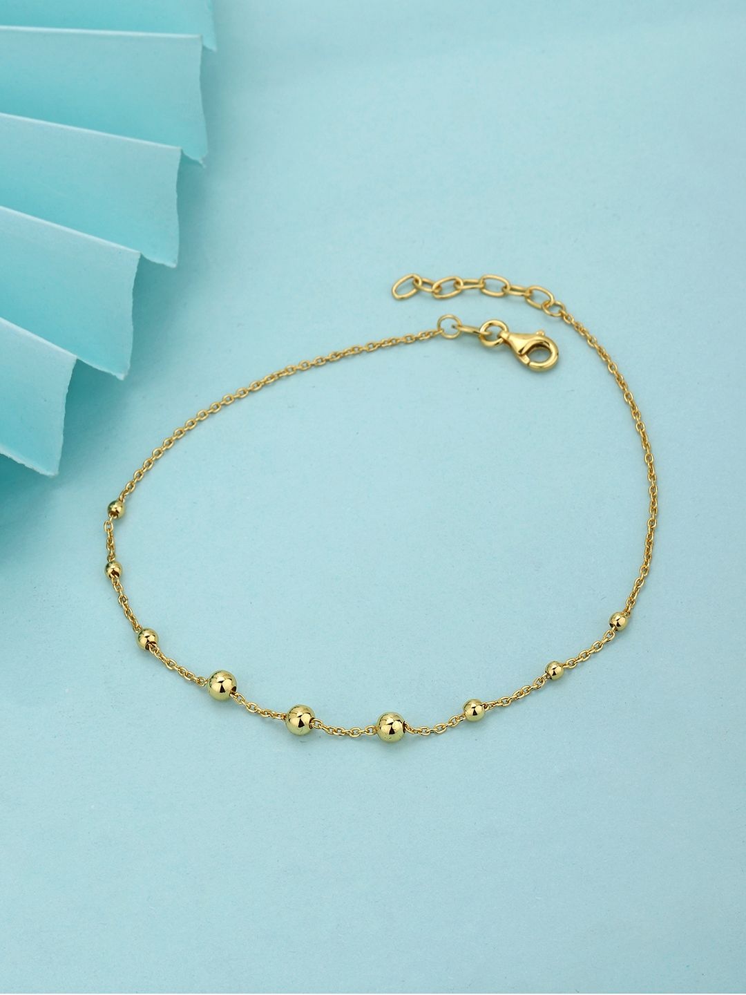 

Sangria Gold-Plated 925 Sterling Silver Anklet