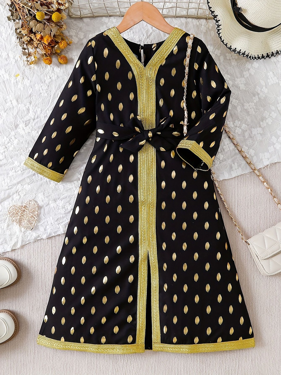

Xsole Print Fit & Flare Dress, Black