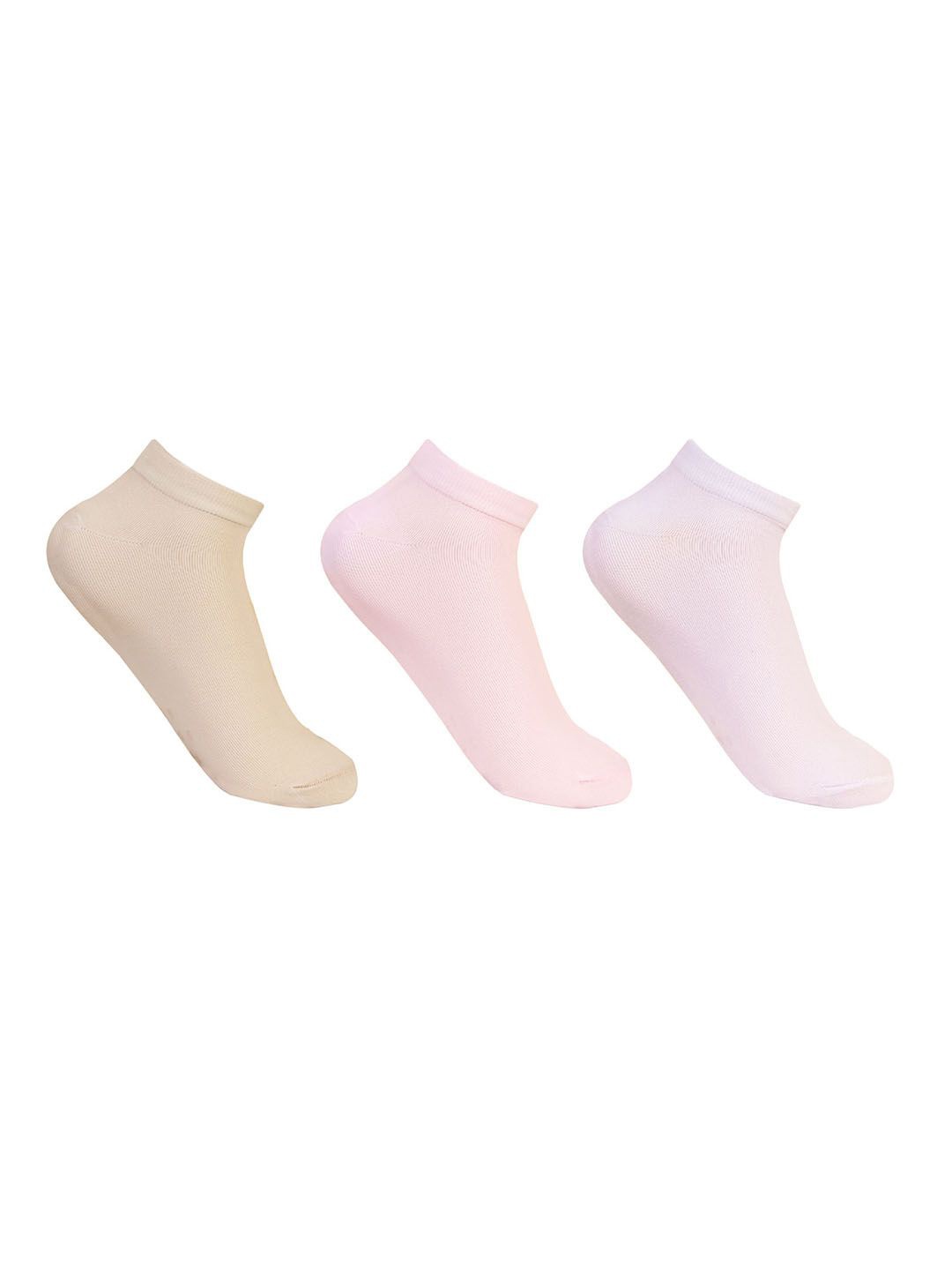 

Bonjour Women Pack Of 3 Assorted Ankle-Length Socks