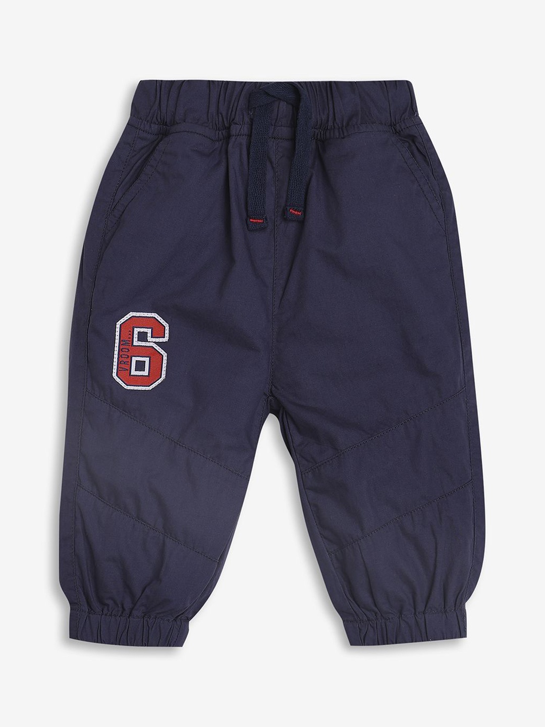 

Ed-a-Mamma Baby Infant Boys Applique Cotton Joggers, Navy blue